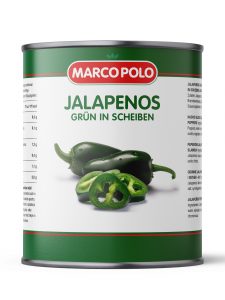 Jalapenos grün Scheiben 850 ml. Dose
